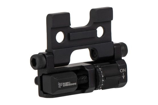 Bobro Engineering MLOK Pivoting QD Flashlight Mount attaches to one rail slot